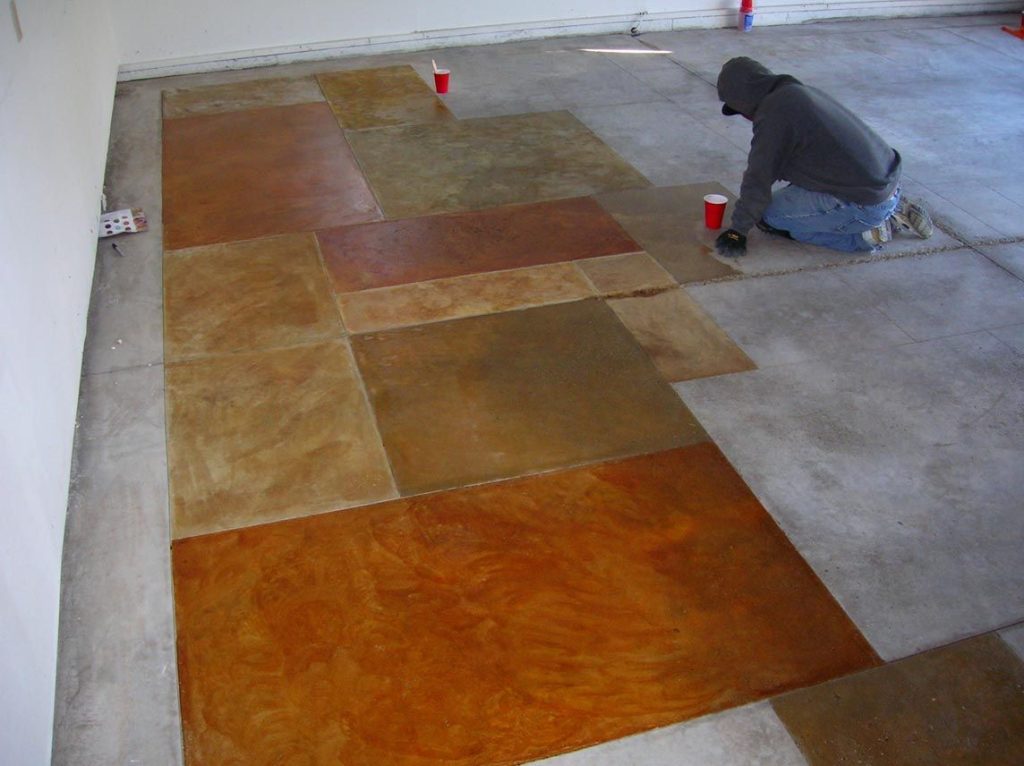 Concrete floor sealing